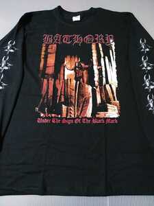 BATHORY 長袖 Tシャツ Under the Sign of the Black Mark 黒L ロンT / slayer kreator sodom destruction possessed celtic frost venom