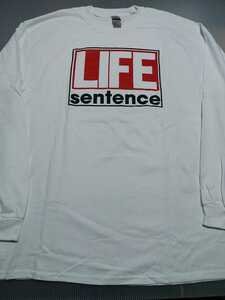 LIFE SENTENCE 長袖 Tシャツ 白L ロンT / zoetrope metallica d.r.i. Adrenalin O.D. offenders bad brains black flag minor threat