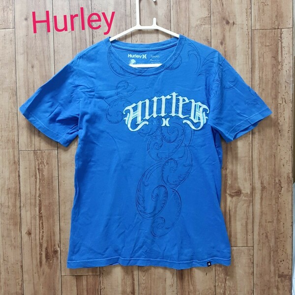 Hurley ハーレー 半袖 Tシャツ 青 ロゴ サーフ