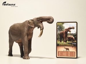 Eofauna 1/35 サイズ デイノテリウム 恐獣 象 大きい 絶滅 動物 フィギュア キッズ 大人のおもちゃ 科学 模型 プレゼント 20cm級 塗装済