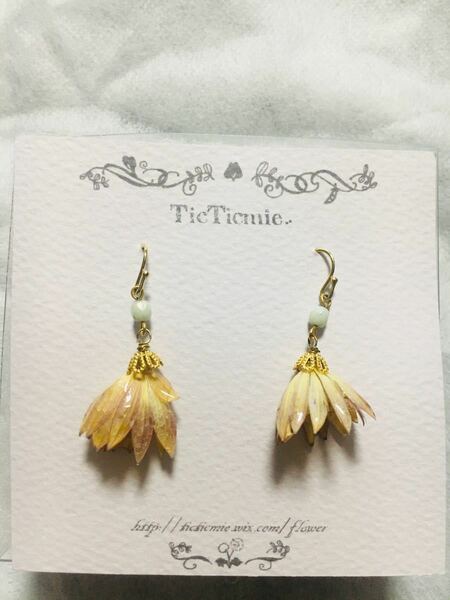 ピアス プリザーブドフラワー TicTicmie チックチックミー