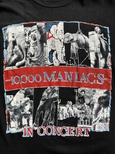 10,000 Maniacs Blind Man's Zoo ③ ヴィンテージ バンドＴ パキ綿 黒 pj harvey bjork all about eve sade joni mitchell patti smith