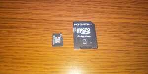 IOdata microSDHC карта Class4 16GB SD адаптор имеется 
