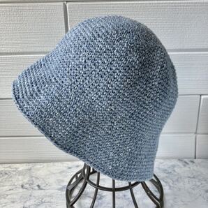 199 医療ケアバケットハット Sサイズ コットン、シルク ブルーグレー