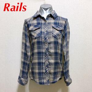Rails チェックシャツ ネルシャツ 綿100%