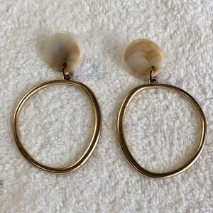  Gold ring earrings Stone manner decoration attaching 