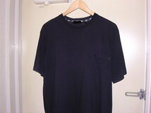 90s ダナキャラン DKNY 無地 ポケットTシャツ M 黒 vintage old_画像1