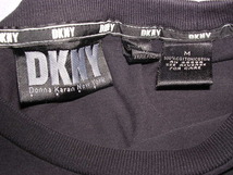 90s ダナキャラン DKNY 無地 ポケットTシャツ M 黒 vintage old_画像8