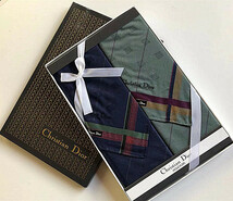 Christian Dior◆クリスチャンディオール★ハンカチ2枚セット　ミニスカーフ（C5）_画像1