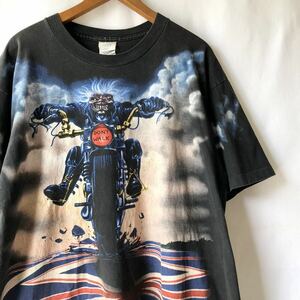 90s IRON MAIDEN (DON'T WALK) Tシャツ XL ブラック USA製 ビンテージ 90年代 アイアンメイデン バンド バンT オリジナル ヴィンテージ