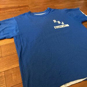 ビンテージ【古着】80's USA製 Tシャツ 半袖Tシャツ RSJ ヴィンテージ vintage Lサイズ リバーシブル カレッジ