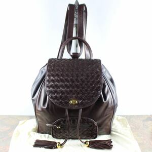 BALLY MESH LEATHER RUCK SUCK MADE IN ITALY/バリーメッシュレザーリュックサック