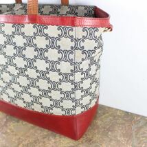 OLD CELINE BIG MACADAM PATTERNED TOTE BAG MADE IN ITALY/オールドセリーヌビッグマカダム柄トートバッグ_画像2