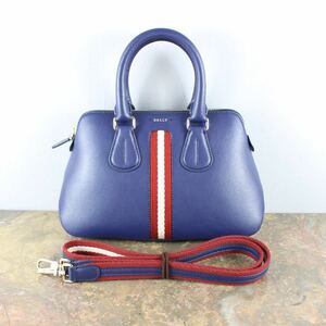 BALLY DAINTY DOME TYPE LINE LEATHER 2WAY SHOULDER BAG/ba Lead -m модель кожа 2way сумка на плечо 