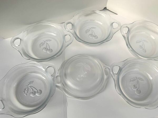 ６皿 レトロ 昭和 皿 器 チェリー 