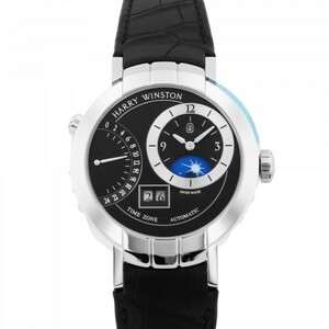 ハリー・ウィンストン HARRY WINSTON プルミエール エキセンター タイムゾーン PRNATZ41WW001 ブラック文字盤 新品 腕時計 メンズ