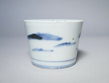 古伊万里　海浜一屋図　杉木立て　そば猪口　蕎麦猪口　［NO.D3-130B］_画像4