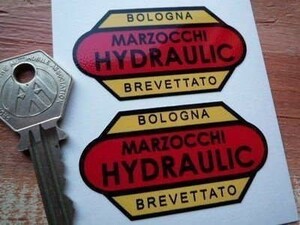 ◆送料無料◆ 海外 マルゾッキ Marzocchi Hydraulic 60mm 2枚セット ステッカー