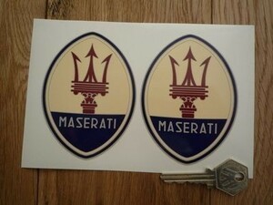 ◆送料無料◆ 海外 マセラティ ダカール Maserati 70mm 2枚セット ステッカー