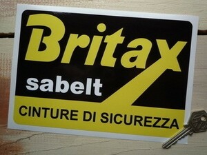 ◆送料無料◆ 海外 ブリタックス Britax Sabelt 150mm ステッカー