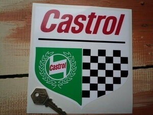 ◆送料無料◆ 海外 カストロール シールド Castrol B 155mm ステッカー