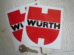 ◆送料無料◆ 海外 ウルト WURTH ドイツ 115mm 2枚セット ステッカー