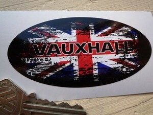 ◆送料無料◆ 海外 Vauxhall Fade to Black Union Jack ボクスホール ユニオンジャック 100mm ステッカー