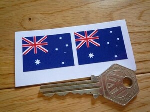 ◆送料無料◆ 海外 国旗 Australian Flag オーストラリア 33mm 2枚セット ステッカー