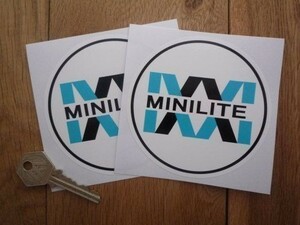 ◆送料無料◆ 海外 ミニライト Minilite 100mm 2枚セット ステッカー