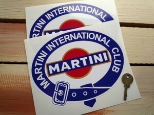 ◆送料無料◆ 海外 マルティーニ MARTINI International 70mm 2枚セット ステッカー