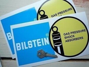 ◆送料無料◆ 海外 ビルシュタイン Bilstein 230mm 2枚セット ステッカー