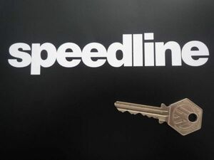 ◆送料無料◆ 海外 スピードライン Speedline white 150mm 2枚セット カッティング ステッカー