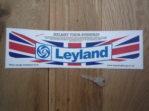 ◆送料無料◆ 海外 British Leyland Union Jack ブリティッシュ レイランド Helmet Visor ヘルメット バイザー 305mm ステッカー