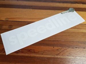 ◆送料無料◆ 海外 スピードライン Speedline White & Clear 300mm 2枚セット ステッカー