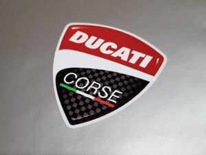 ◆送料無料◆ 海外 Ducati Corse ドゥカティ コルセ 75mm ステッカー