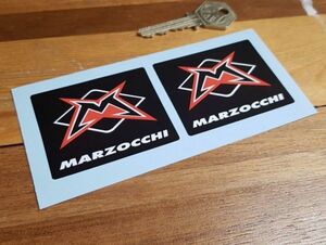 ◆送料無料◆ 海外 マルゾッキ Marzocchi M Black 60mm 2枚セット ステッカー