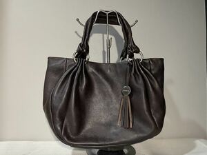 Furla FURLA Hand Shoulder Bag Genuine Leather Leather Ladies Brown Tea Bag Commuting, debt, Furla, shoulder