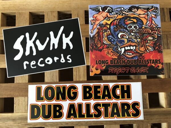 SKUNK records & LONG BEACH DUB ALLSTARS ステッカー/シール 3枚セット