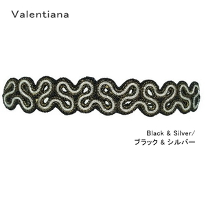 値下げ！35％OFF！PinkPewter／ピンクピューター／ヘアジュエリー／ヘアアクセサリー／アレンジ　Valentina 　ブラック＆シルバー