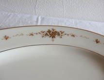 NORITAKE ノリタケ IVORY CHINA SUFFOLK オーバル プレート 大皿 中古_画像3