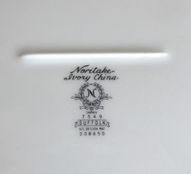 NORITAKE ノリタケ IVORY CHINA SUFFOLK オーバル プレート 大皿 中古_画像5