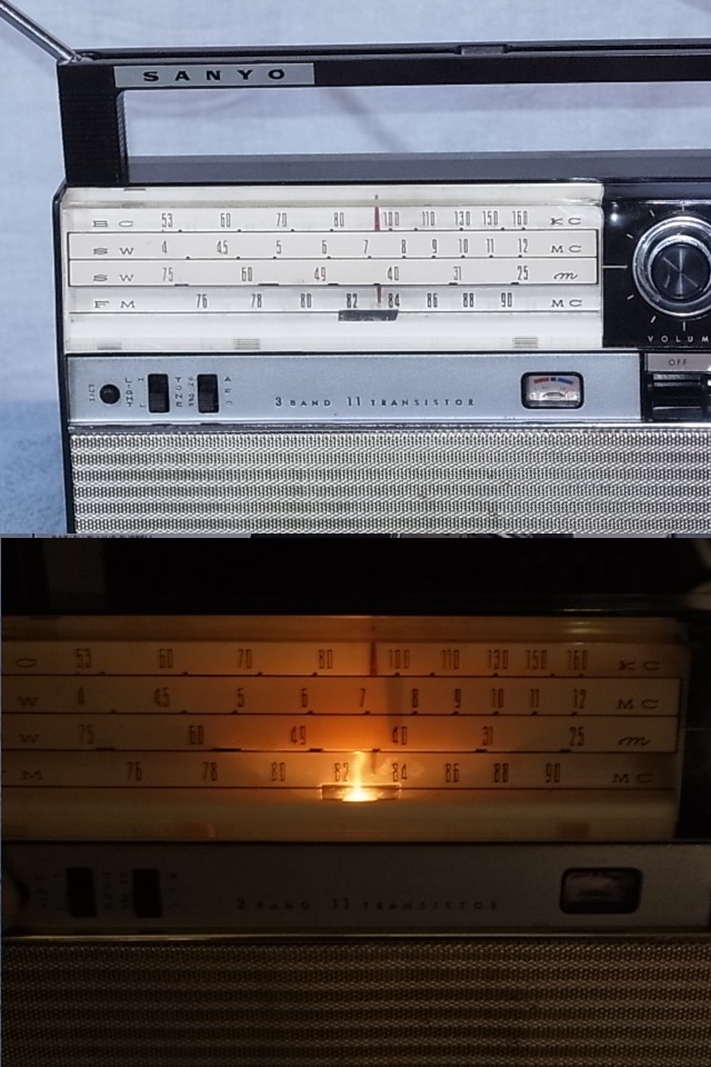 SANYO【AFT-2J】 MW/SW/FM 11TR 60年経過したラジオ希少レトロ 管理