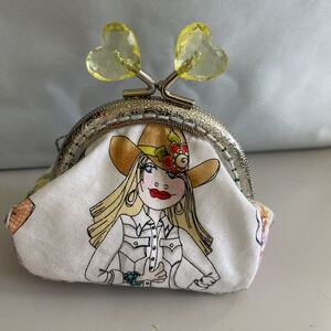 ロラライハリスがま口財布 ハンドメイド