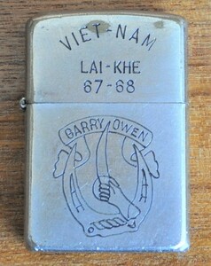 * rare VIETNAM WAR Zippo lighter US ARMY no. 7....7th cavalry GARRY OWEN Cigarette Lighter*