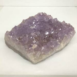 天然石 鉱物 アメジスト原石 紫水晶クラスター 9x11x3.5cm 重量500g Crystal Quartz Cluster 石英 ロッククリスタル パワーストーン 癒し