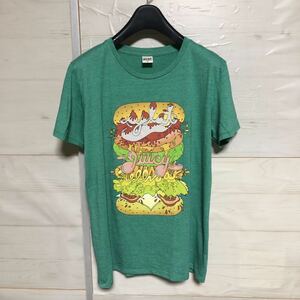 Design Tshirts Store graniph グラニフ ハンバーガー Tシャツ 緑系 M 美品 管理B1305