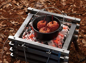 【すぐに使える】 リッドリフター 収納ケース付き 鋳鉄製ダッチオーブン シーズニング不要 調理 アウトドア キャンプ BBQ コールマン