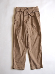 TOMORROWLAND MACPHEE TWILL タックテーパードパンツ★トゥモローランド マカフィー