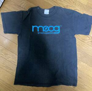 当時物★90sビンテージ【 moog モーグ 】シンセサイザー Tシャツ Mサイズ■テクノ ハウス 小山田圭吾 コーネリアス 器材 アナログシンセ