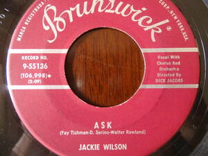 ★ソウル7インチ★JackieWilson”ASK”　US盤